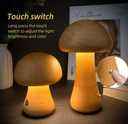 CozyGlow Mushroom Lamp